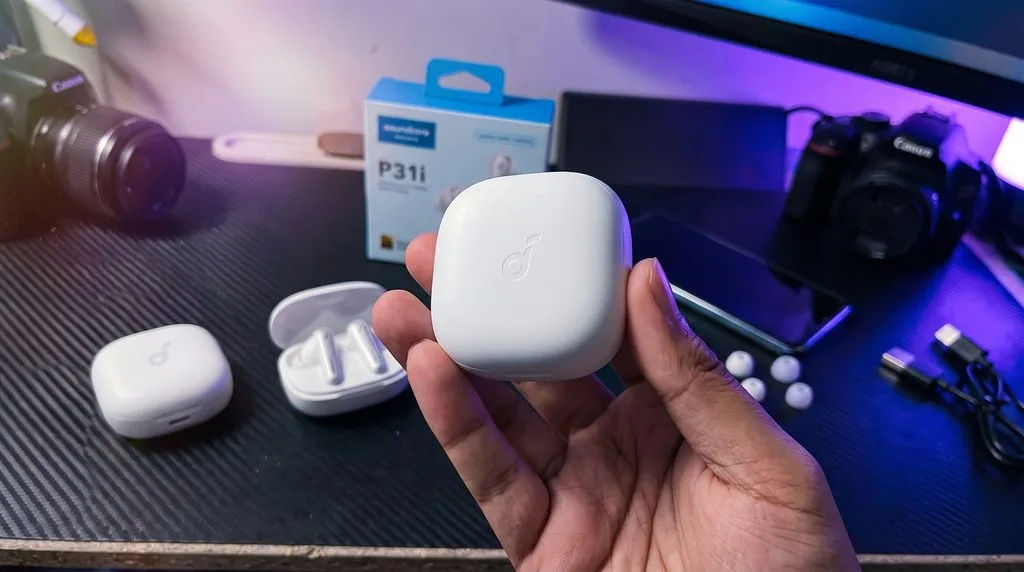 Picky Audio reviewing the compact charging cases of the Soundcore earbuds