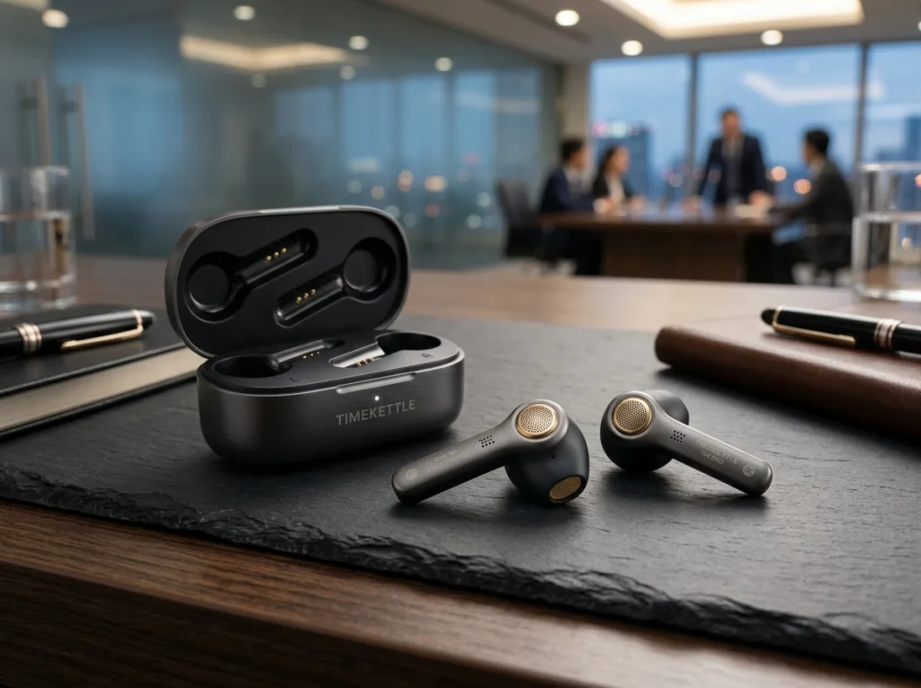 Timekettle W4 Pro executive AI interpreter earbuds with vector microphones